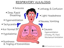 Pathology of respiratory alkalosis